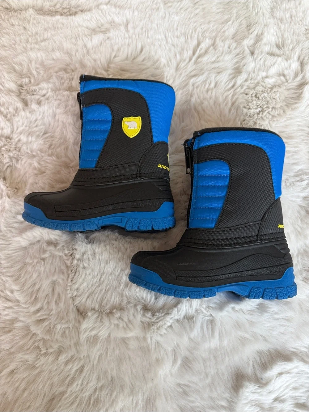 Arctic Shield Kids Blue & Black Waterproof Snow Boots